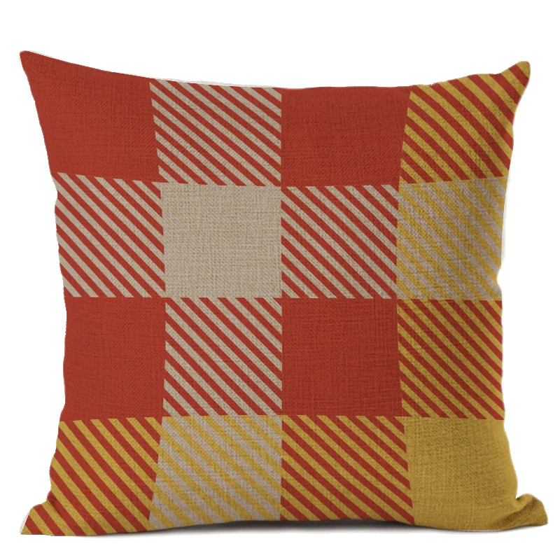 Полоса чехлы для сидений авто в клетку Чехлы хлопковый льняной Материал