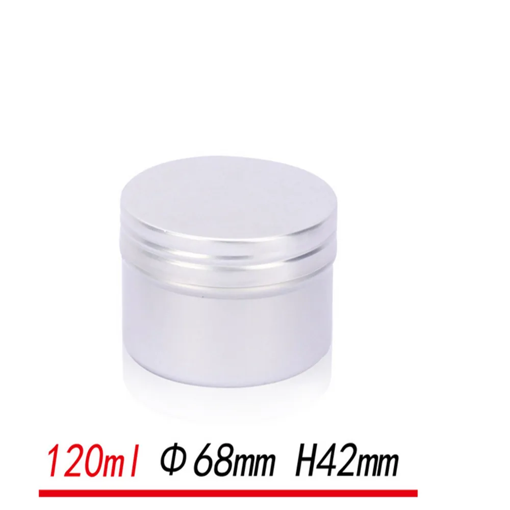 6 ps пустой 120 г серебро алюминиевые банки волосы втиснуть воск олова автомобиля