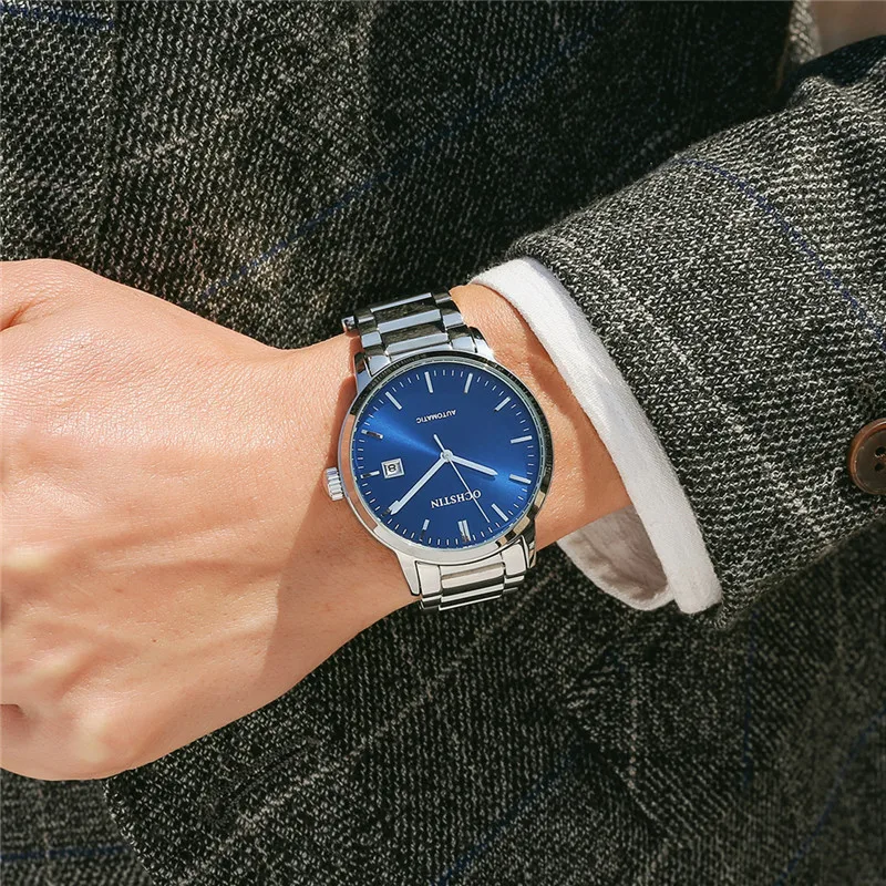 Ochстин Топ люксовый бренд модные автоматические механические часы мужские