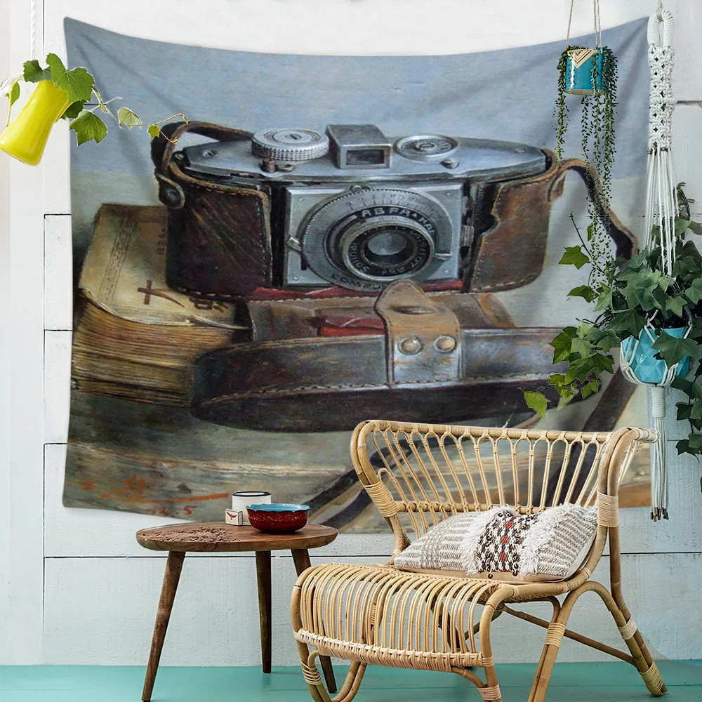 Середине века Камера деревне Европейский Стиль печатных гобелен настенный для