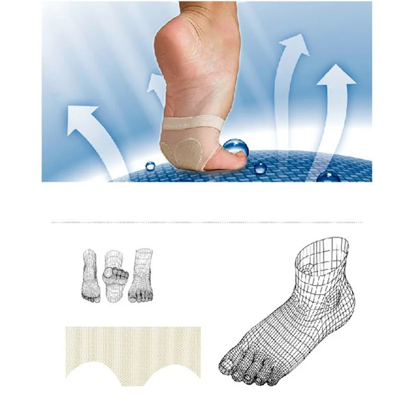 Практичные удобные балетные полутуфли для девушек и женщин 1 пара Защитное