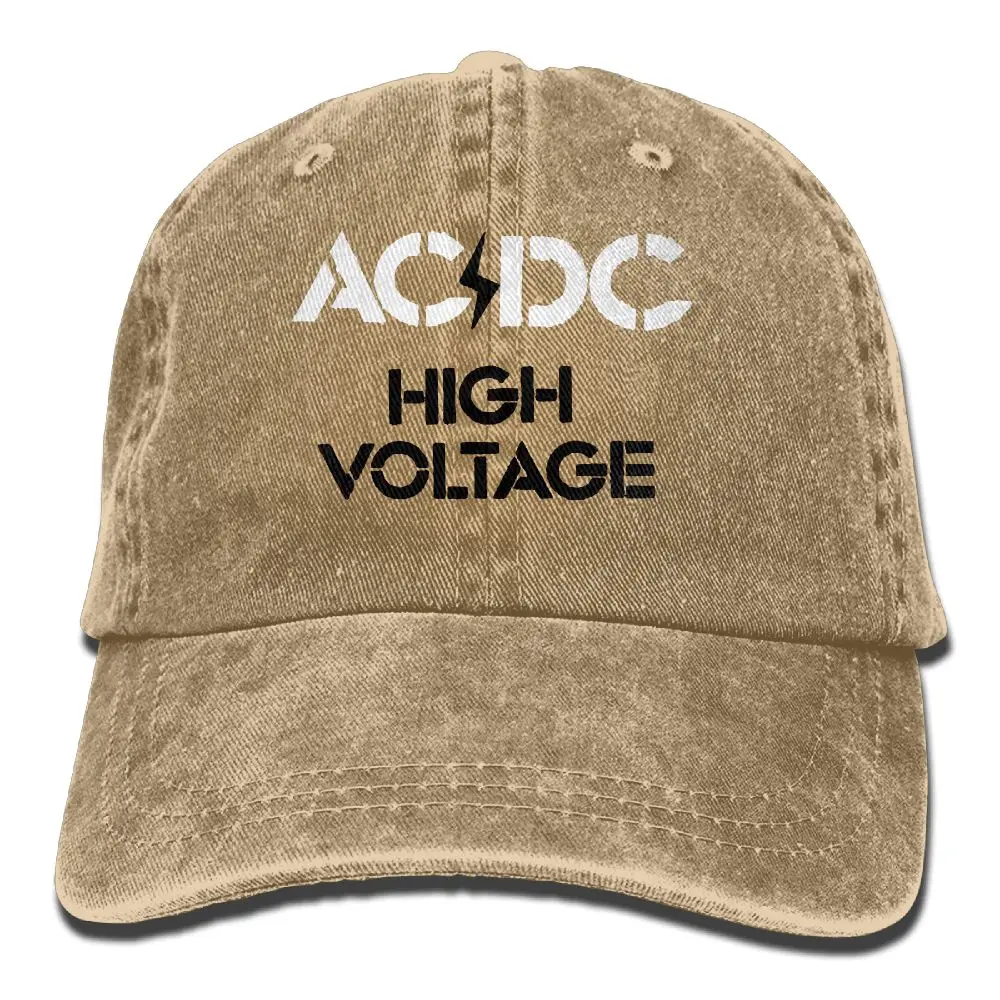 SAMCUSTO acdc 3D Творческая личность Промытые джинсовые шапки осень лето для мужчин женщин гольф солнцезащитный козырек хоккейные шапки - Цвет: Флуоресцентный желтый