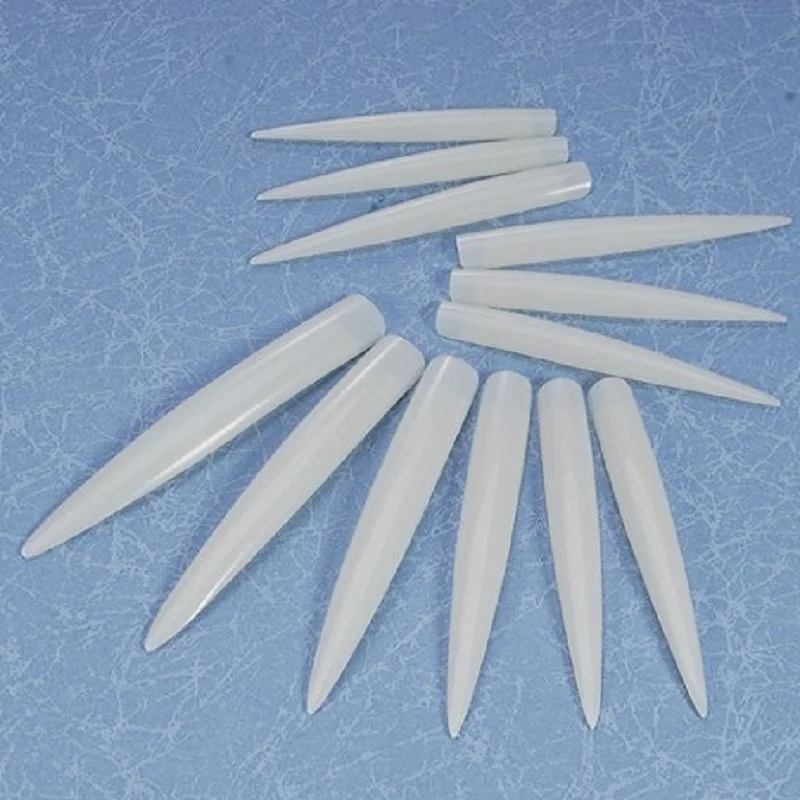 

120pcs/lot Long Stiletto Sharp Natural Color Long Nail DIY Tips Fake Empress Nail art tip