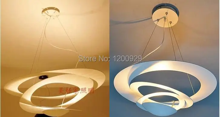 売る 径 50 センチメートル現代スパイラルペンダント照明送料無料ビート光デザインライト家の装飾リビングルーム/ベッドルームPLL-30