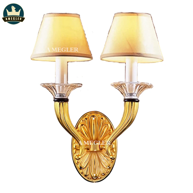Mgl полный меди зал Вилла бра Европейский настенный светильник из первоклассной