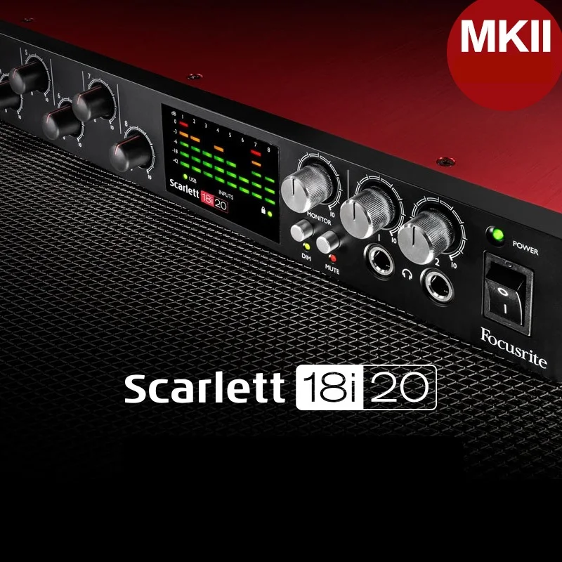 Обновленная версия Focusrite Scarlett 18i20 2 го поколения MKII 18 дюймов/20 выход USB аудио