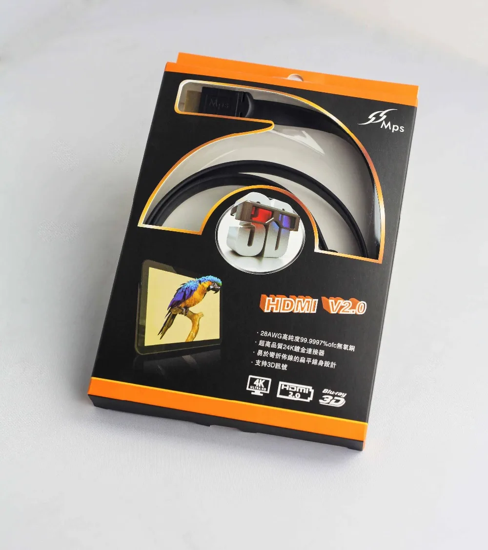 MPS HD 168 HiFi 99.9997% OFC 24K позолоченный разъем HDMI 2 0 4K 3D 28AWG X 2K Аудио Return Ethernet 3840x2160p