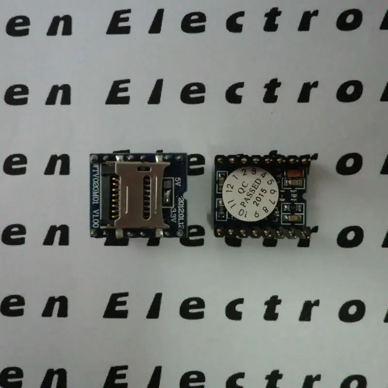 1 шт. x WTV020 SD U Disk аудио плеер карта MP3 голосовой модуль флэш памяти|audio module|sd card modulemp3