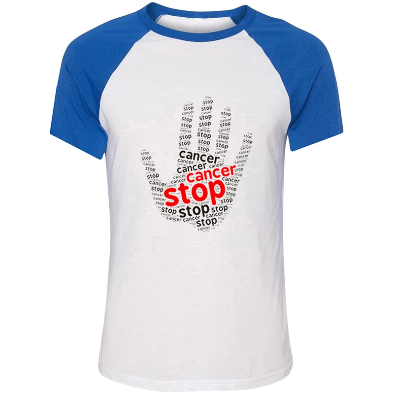 Мужская футболка с принтом Karma Stop Cancer &amp Fight короткими рукавами хлопковая | одежда