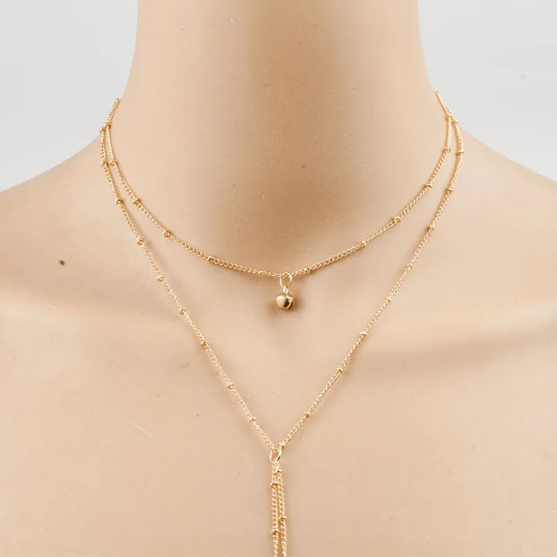 Женское Ожерелье чокер с длинными бусинами|Колье| |