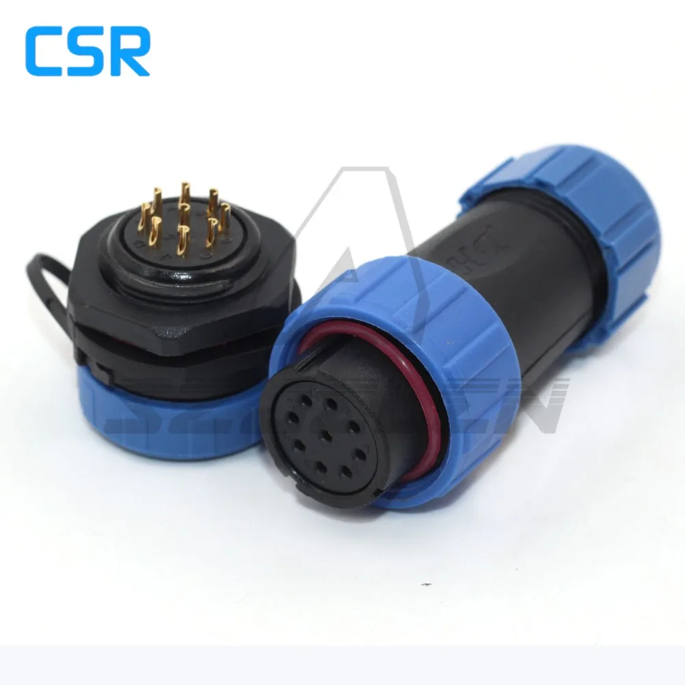 Szjems SP21 IP68 Plug 9-контактный водонепроницаемый разъем для кабеля питания