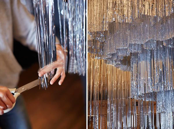 Декорации для вечеринок 1*2 м металлическая фольга дверь занавеска вечеринки