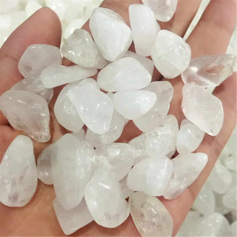 

100g Natural White crystal stone Larger particles Quartz Crystal Wand Points Healing Gemstone Wand feng shui crystals