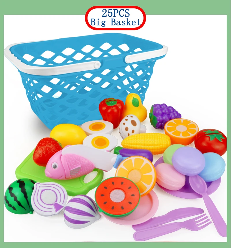 12-31 шт., нарезные фрукты, овощи, еда, ролевые игры, дом, игрушка, детская кухня, Kawaii, развивающие игрушки, подарок для девочек, детей