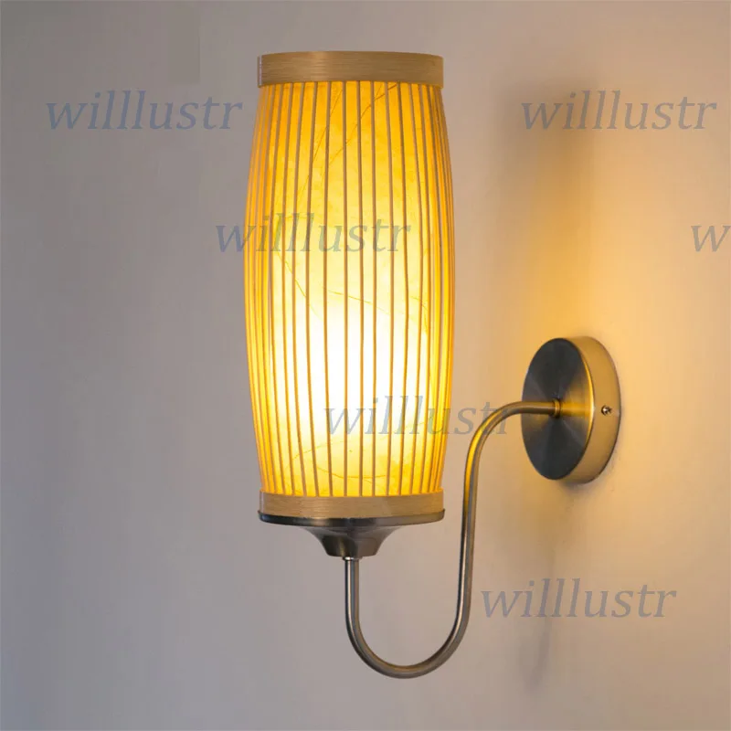 値段 クリエイティブ竹壁ランプ東南アジアスタイルの木製燭台通路廊下茶屋バー玄関ベッドサイド手作りランタン照明