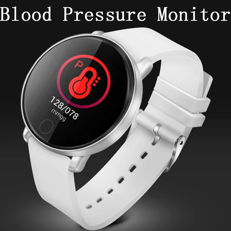 Смарт часы с монитором кровяного давления пульсометром шагомером фитнес