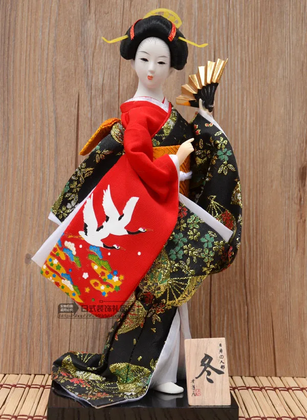 30 см японские гейши Куклы кимоно кукла рабочего украшения миниатюрные фигурки