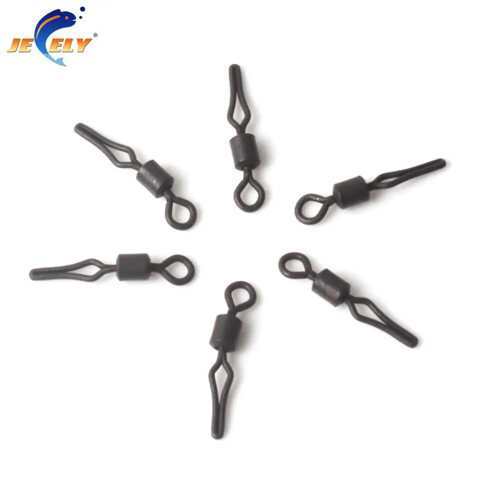 Jeely 100 шт./пакет #8 Drop Shot Sinker Line Grip Swivels Saltwater Terminal Fishing Tackle|line grip swivels|terminal tacklefishing swivels |