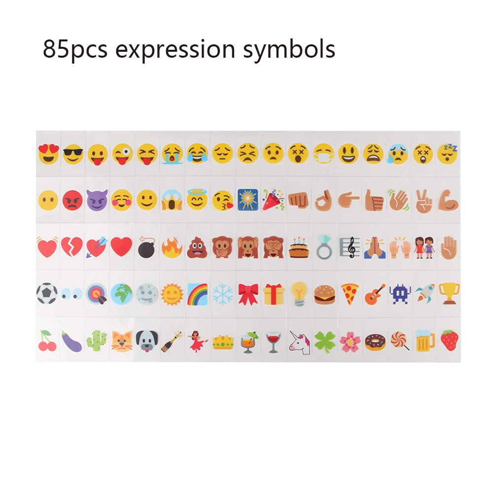 85pcs expression 1 комплект A4 Кино tic светодиодный фонарик на рамка указательного знака лайтбокс доски для записей Кино светодиодный письмо символ дома вечерние лампа для свадьбы декор - Испускаемый цвет: 85pcs expression