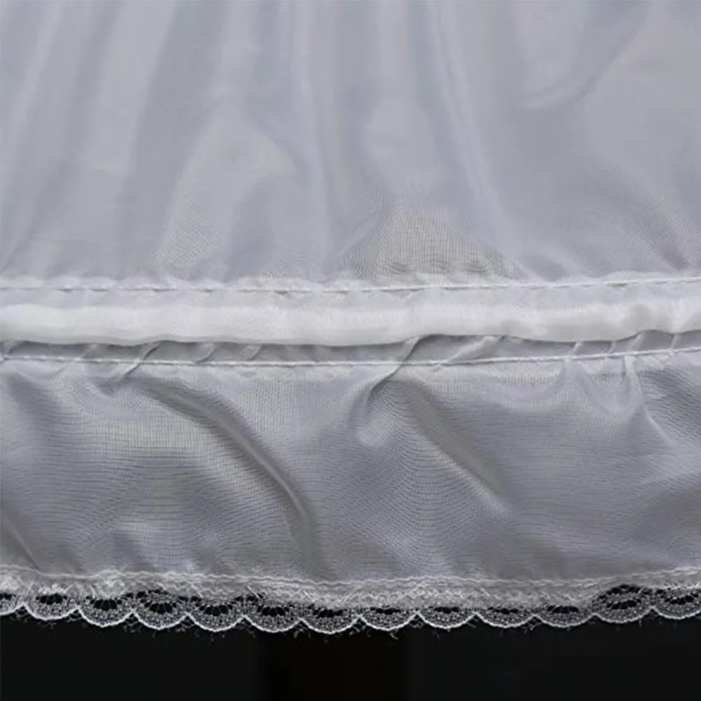 3 кольца один слой белое ТРАПЕЦИЕВИДНОЕ ПЛАТЬЕ С Цветочным Узором для девочек Нижняя юбка кринолин детский Нижняя юбка свадебные аксессуары