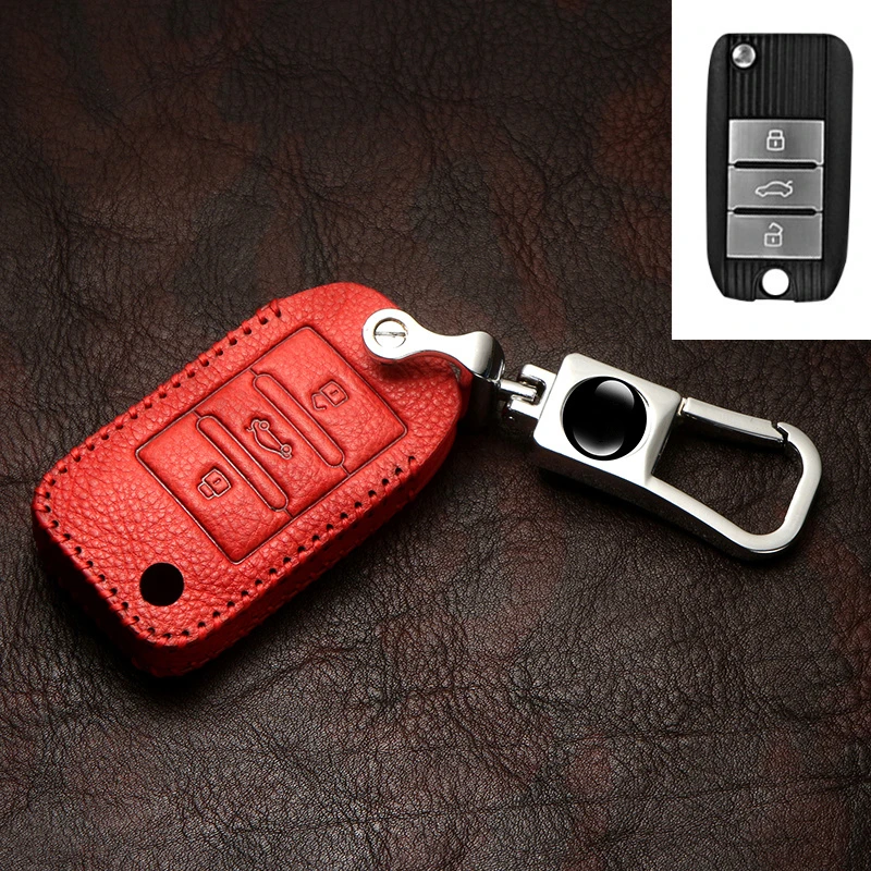 Чехол из натуральной кожи для ключей автомобиля Roewe RX5 2017 год MG ZS чехол