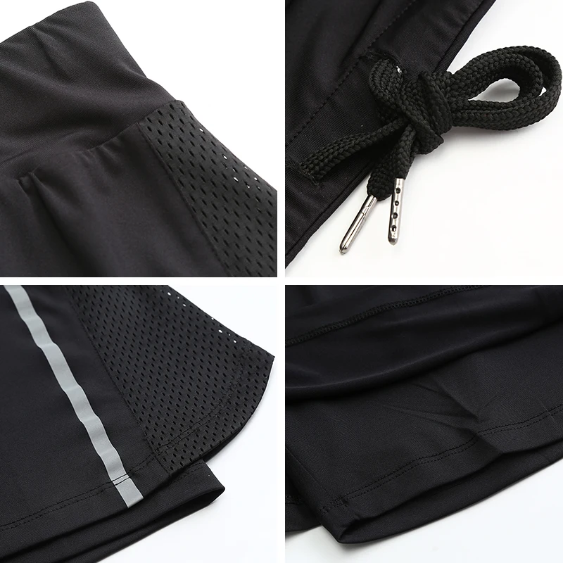 Новая женская короткая юбка для фитнеса Спортивная теннисная 2 в 1 короткие