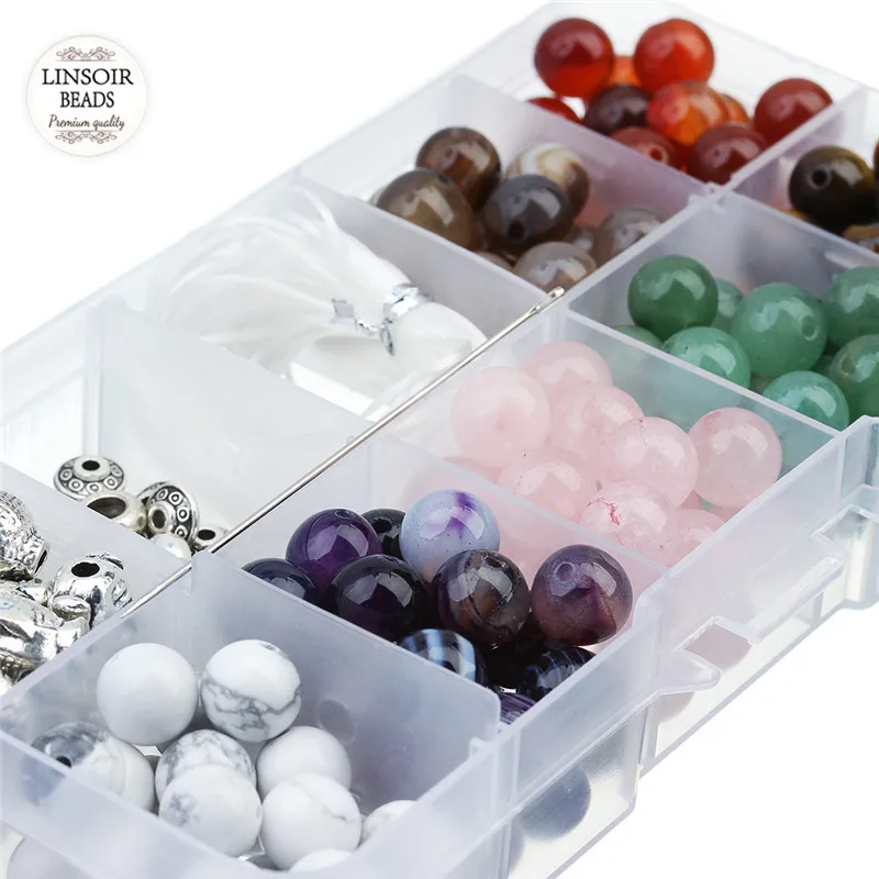 Бусины из натурального камня 1 коробка 8 мм зеленый авантюрин тигровый глаз |