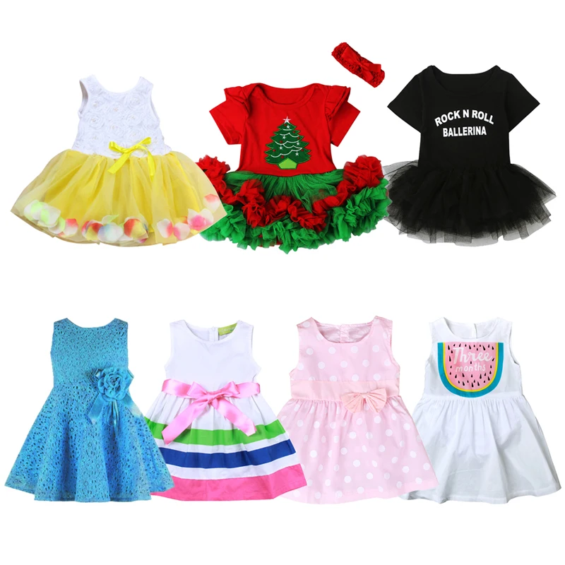 Платье для маленьких девочек хлопковые детские платья цельная Детская летняя