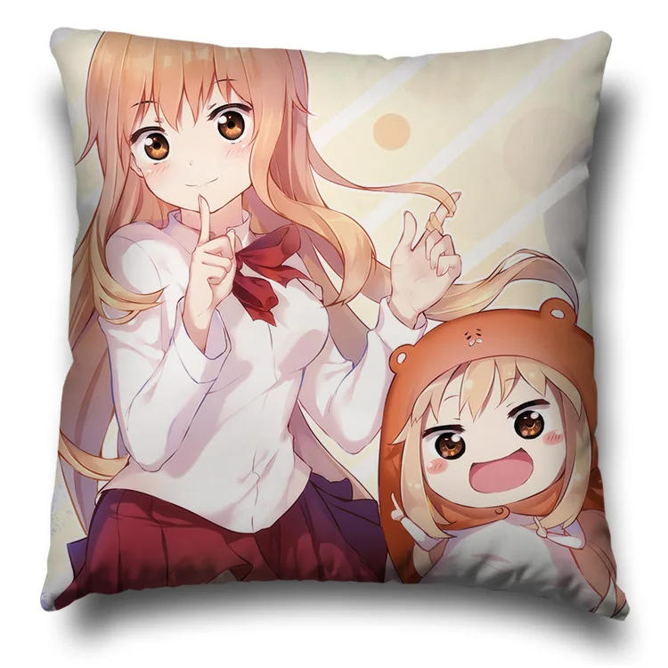 Милый мультфильм шаблон Наволочка с аниме Himouto! Umaru chan Наволочка Чехол Otaku подушки крышка подушки на уличные стулья