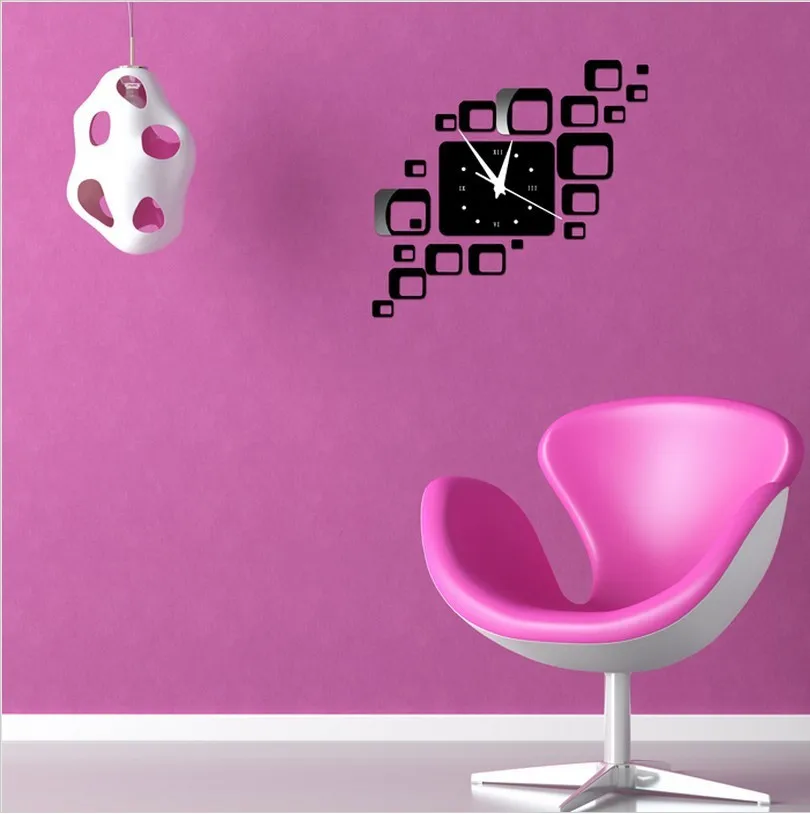 Новинка, настенные часы, сделай сам, акриловые часы horloge murale, современный дизайн, кварцевые часы для гостиной, 3d наклейки