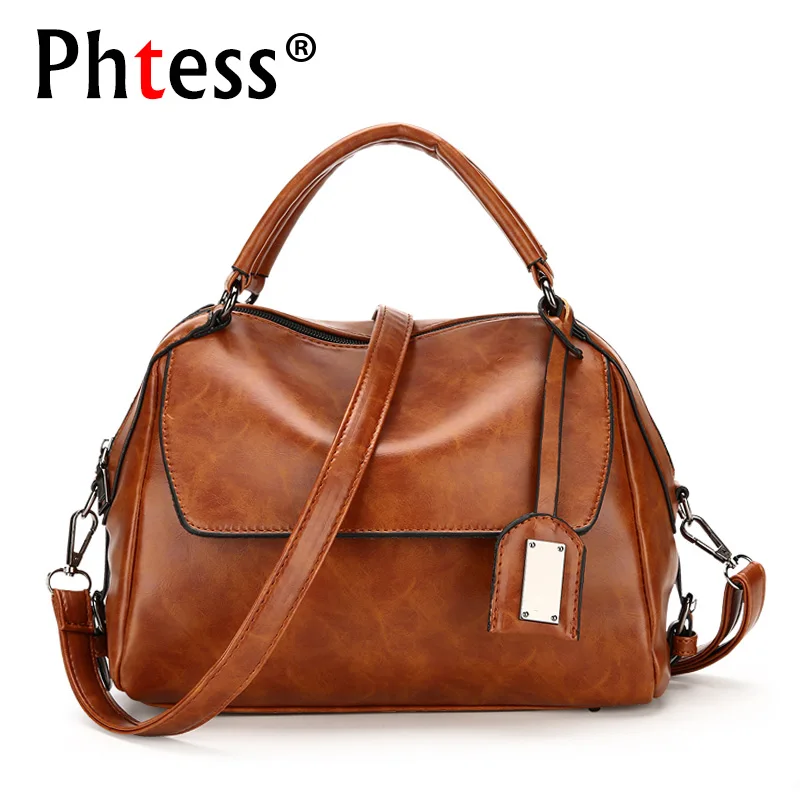 

PHTESS Tote Bags For Women Handbag Summer Women Tote Bag 2019 Luxury Leather Handbags Design Casual Tote Vintage Shoulder Bag