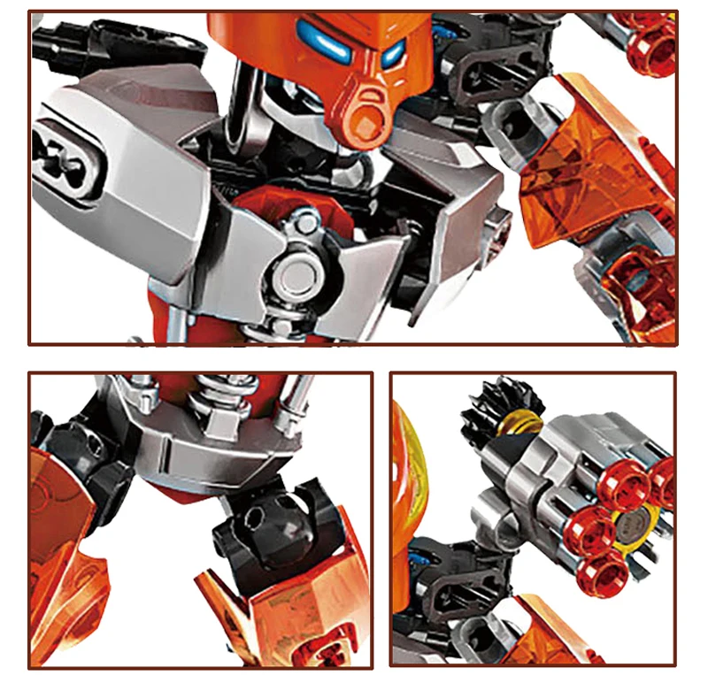 Smartable BIONICLE протектор огня+ TAHU мастер пожарного Строительный блок Набор игрушек для мальчика подарок совместимы все бренды BIONICLE