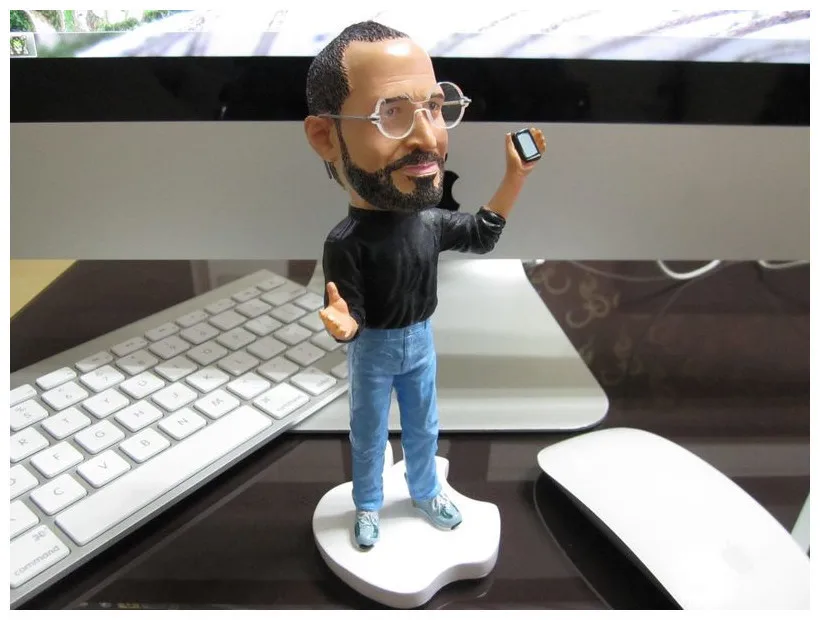 Apple CEO my idol Steve Jobs ALL NEW jobs figure resin material doll Artificial Sculpture Souvenir Toys in Free shipping | Игрушки и