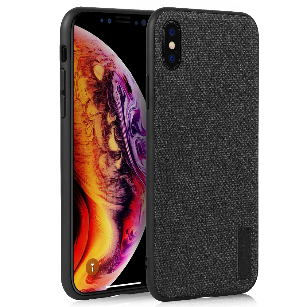 Мягкий чехол memumi для iPhone X тонкий роскошный брендовый брезентовый 10|for iphone|case for