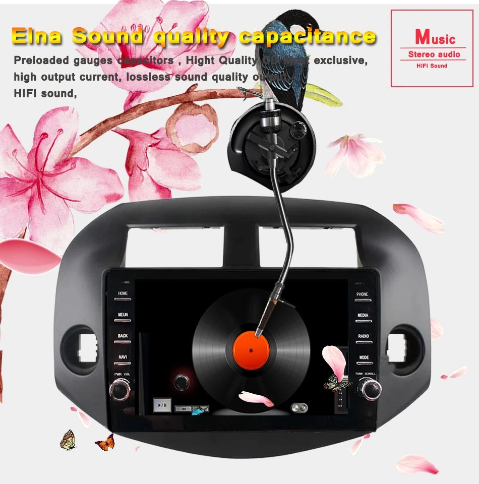 9 дюймов Android 10,0 Автомобильный dvd плеер для Toyota RAV4 для Toyota Previa Rav 4 2007-2011 автомобиля gps-навигация, радио, стерео магнитофон BT wifi карта