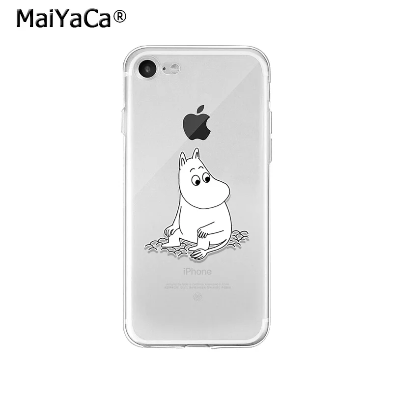 A13 MaiYaCa прекрасный Бегемот Moomin Pikku myy мягкий чехол для телефона из ТПУ чехол для iPhone X XS MAX 6 6s 7 7plus 8 8Plus 5 5S SE XR - Цвет: A13