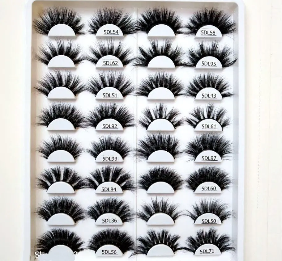 100% Mink Eyelashes False Crisscross Natural Fake lashes Length 25mm Makeup 3D Lashes Extension Eyelash Beauty | Красота и здоровье
