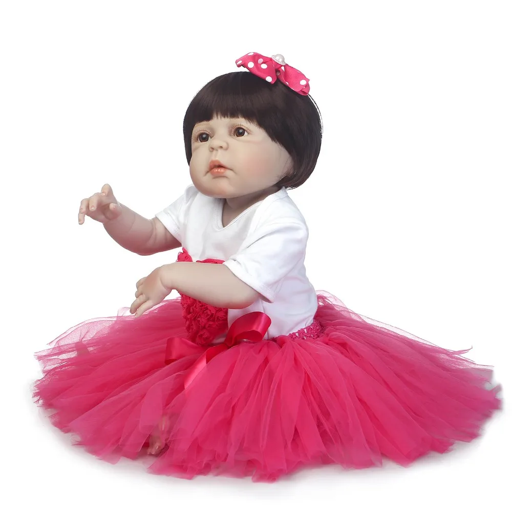 23 &quotполностью силиконовая игрушка для новорожденных детей bebe alive белая кожа