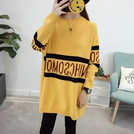 Свитер женский свободный Осень-зима 2019 | Женская одежда