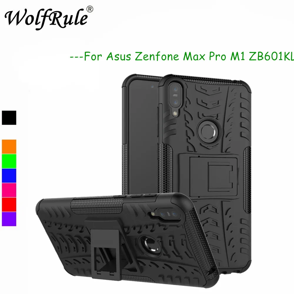 Чехол для телефона wolfrole ASUS Zenfone Max Pro M1 ZB601KL двухслойный защитный чехол Fundas|Бамперы|