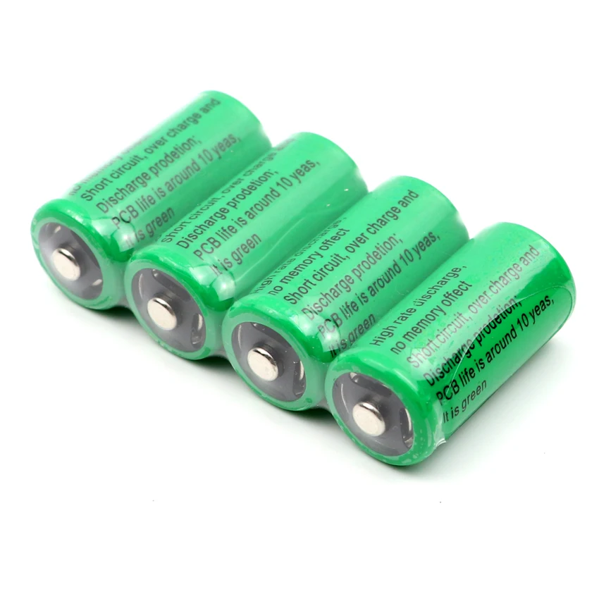 2 шт. литий ионные аккумуляторные батарейки 3 0 в CR123A CR123 16340 500 мАч|battery charger|rechargeable