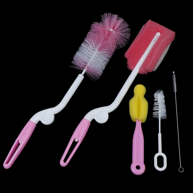 5 шт./компл. пластиковая детская бутылочная щетка стеклянная чашка для молока