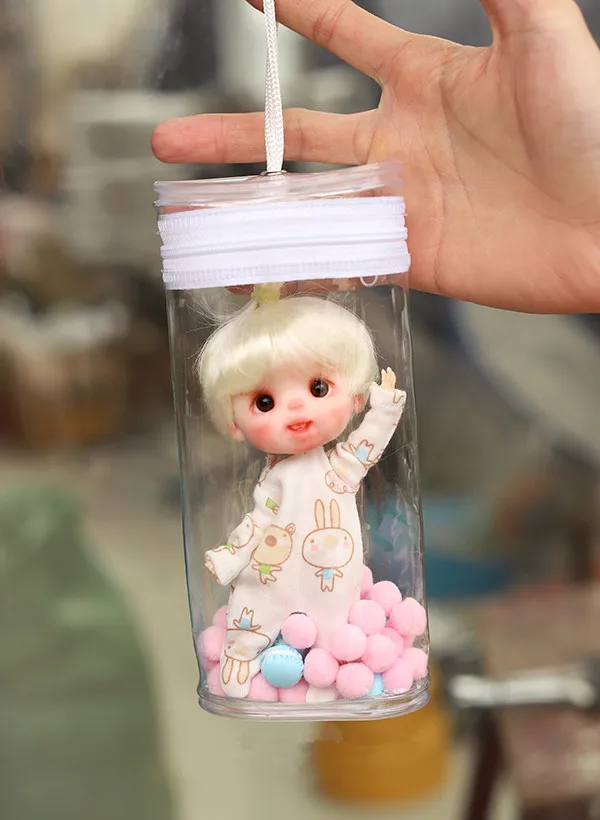 Аксессуары для куклы BJD GSC глиняный человек кукла дорожная сумка прозрачный мешок для хранения складной пылезащитный чехол(без куклы - Цвет: 3 pack