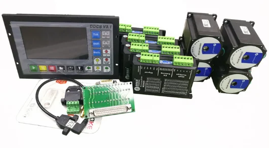 CNC mach3 USB 4 оси комплект, 4 шт. M542C Драйвер+ окр V3.1 плата контроллера+ 4 шт. HS21A 57 шаговый двигатель