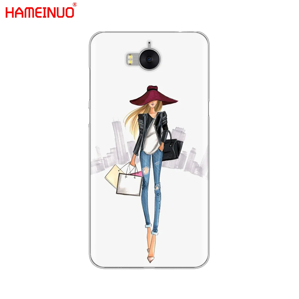 HAMEINUO красивый чехол для сотового телефона с надписью Love Dress Shopping Girl huawei honor 3C 4X 4C 5C