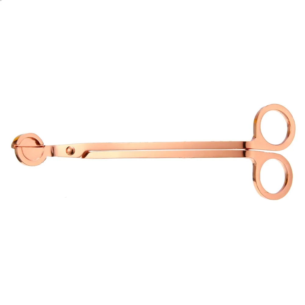 Stainless Steel Candle Core Snuffers Trimmer Scissors Cutter Rose Gold 18 x 6cm Decorative Tool | Дом и сад
