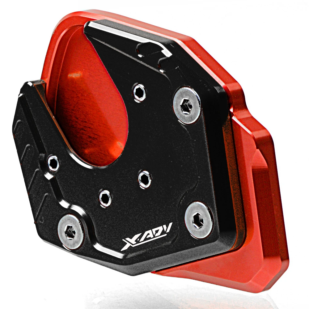 red black Подножки ЧПУ подножка сбоку расширение kick стенд увеличить пластина для honda x ADV X-ADV XADV 750 мотоцикл Accessoreis - Цвет: red black