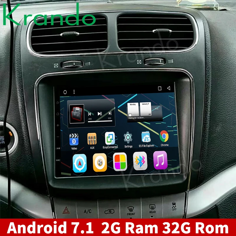 Krando Android 7,1 8," Автомобильный Радио gps навигационный плеер для Fiat Freemont 2012- аудио развлекательная система