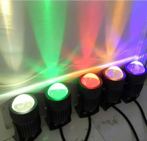 Светодиодный светильник для лужайки, 100-240 В, 3 Вт, RGB, настенный светильник, водонепроницаемый прожектор, s Точечный светильник, 12 В, уличный ландшафтный светильник, светодиодный точечный светильник