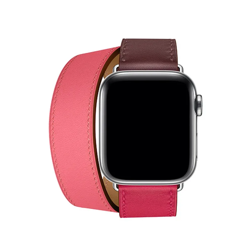 Ремешок из натуральной кожи для Apple Watch Series 5 4 3 2 1 44 мм 40 42 38 мм|Ремешки часов| |